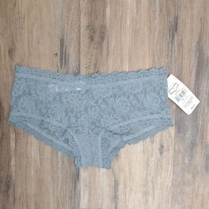 Lace Boyshort Panties in Gray